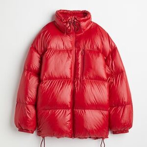 H&M ~H&M PREMIUM SELECTION RED DOWN JACKET SIZE -XS